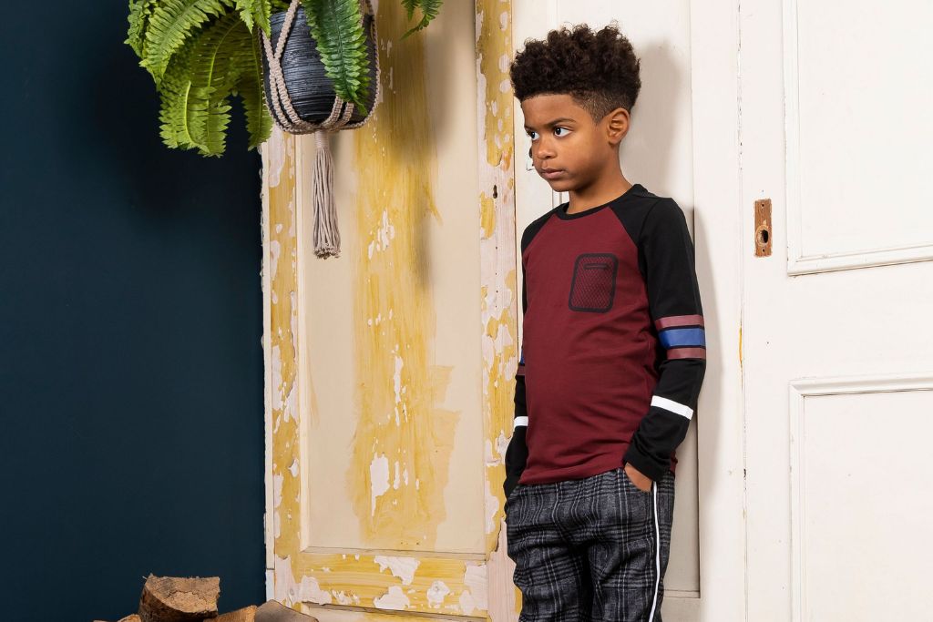 Boys black long sleeve top best sale