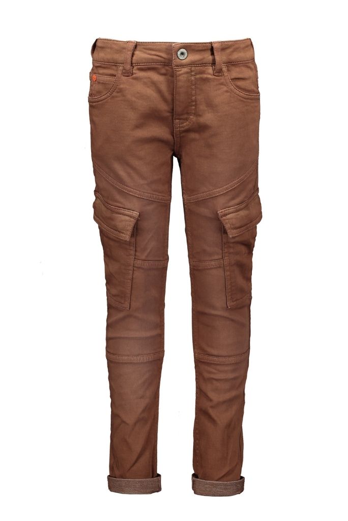 Boys Brown Cargo Jeans | Front View