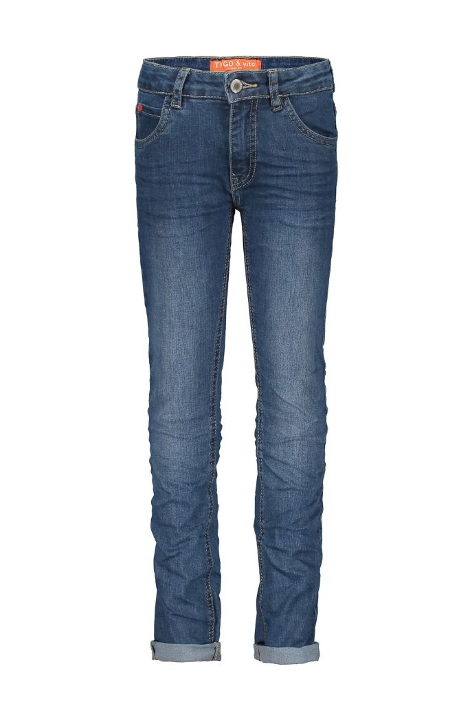 Boys Straight Skinny Jeans | Front View