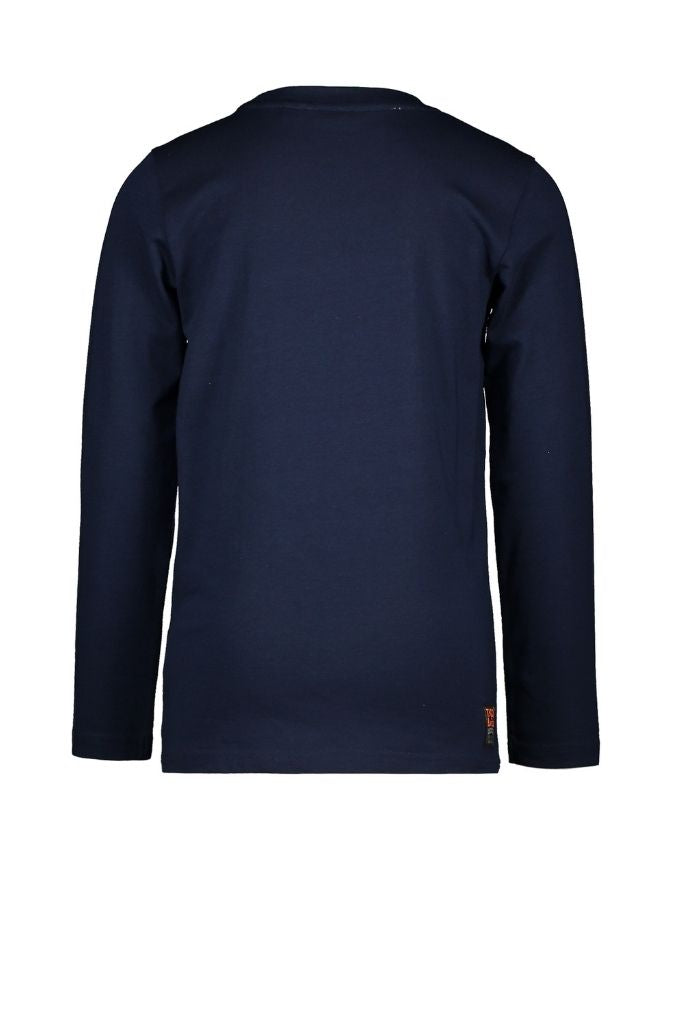 Blue Organic Cotton Tee | Back View