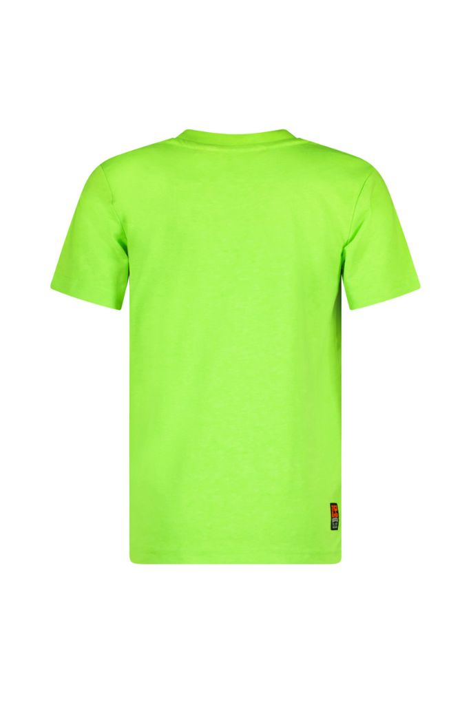 Boys Neon Green T-Shirt James | Back View