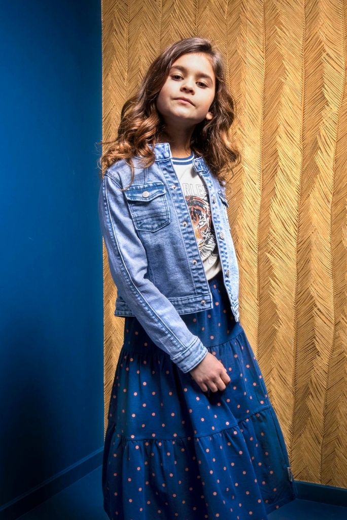 Girl wearing the blue jacket by B.Nosy