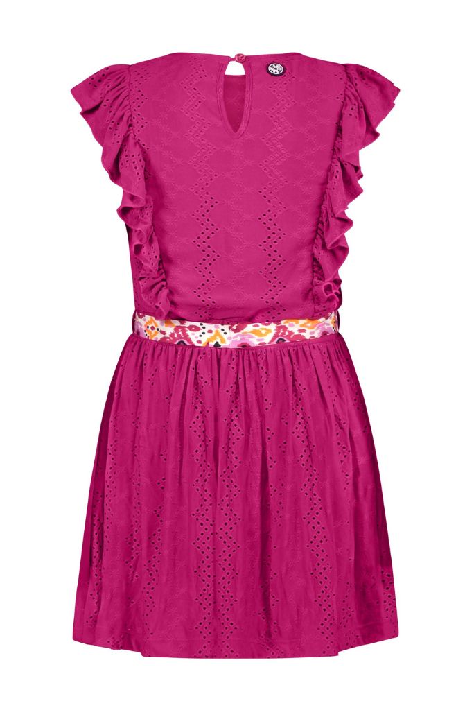 B.Nosy Girls Embroidered Ruffle Dress | Back View