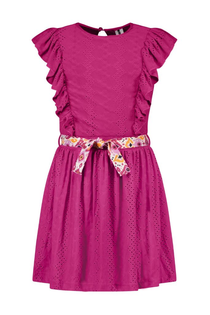 B.Nosy Girls Embroidered Ruffle Dress | Front View