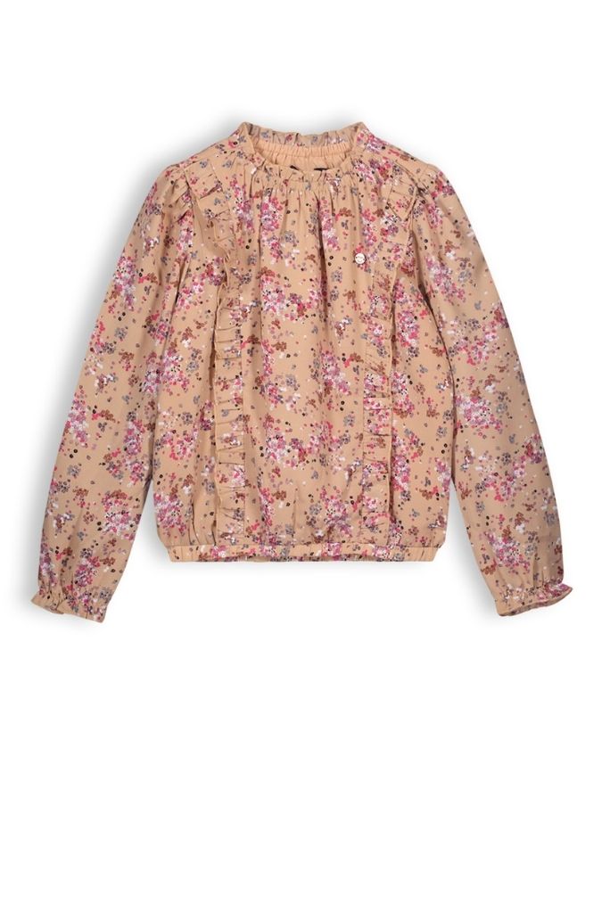 Girls Floral Blouse Tina by NoNo | Front View