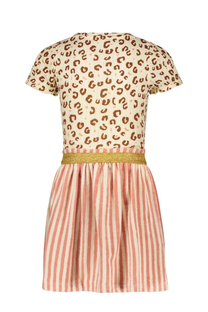 Fancy Leopard Combi Dress with Terry Skirt | Back View