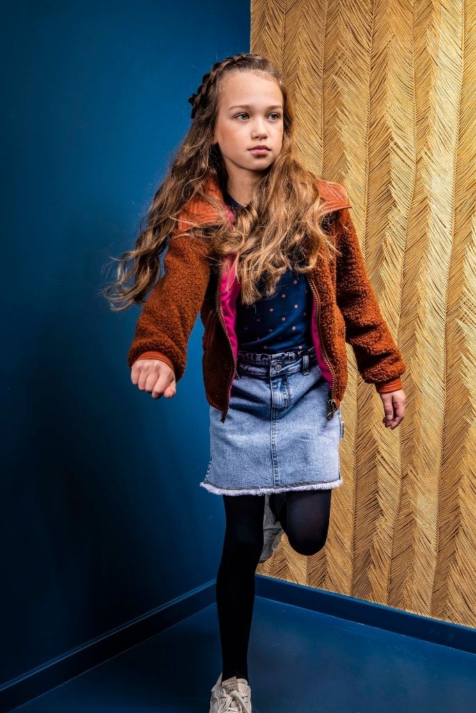 Girls Denim Skirt Light Blue