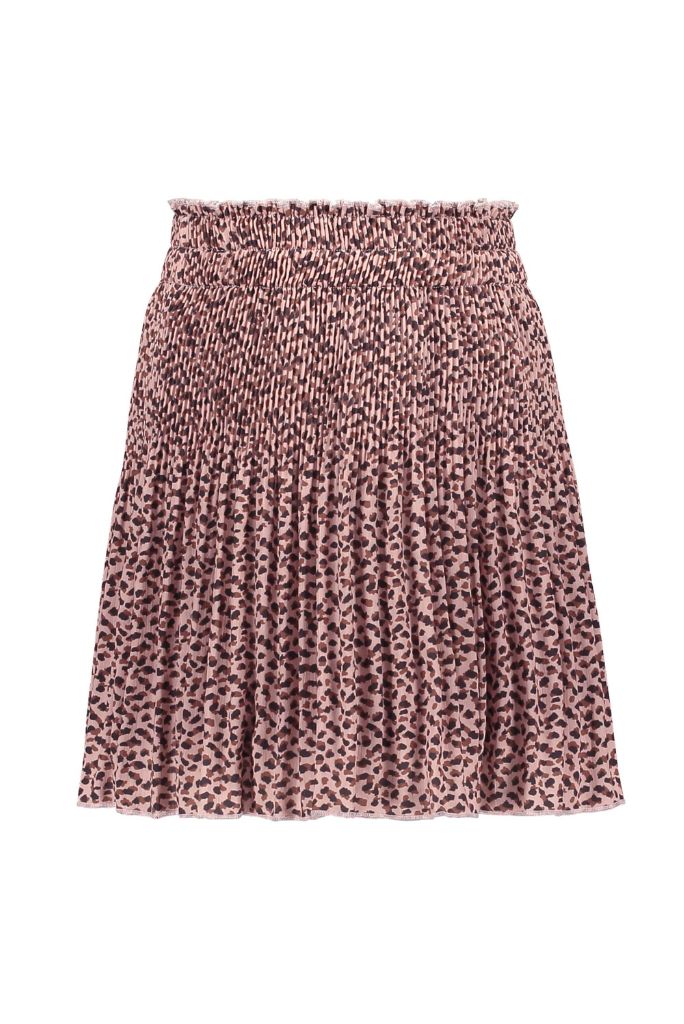 Like FLO Girls Pleated Skirt Old Pink | Front View