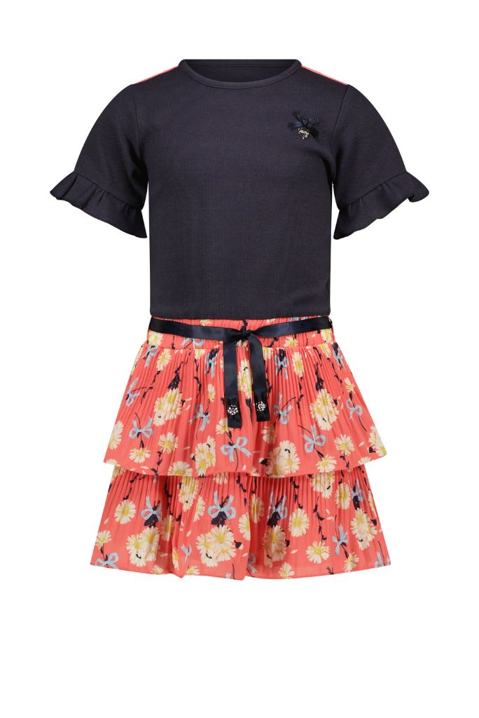 Le Chic Girls SILA Daisies & Bows Mix Dress