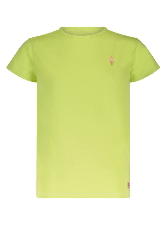 Basic Tee With Embroidery - Green