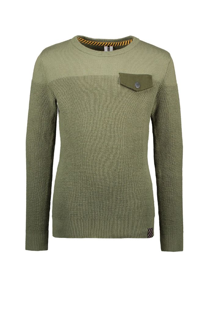 Boys Fine Knit Sweater - Green