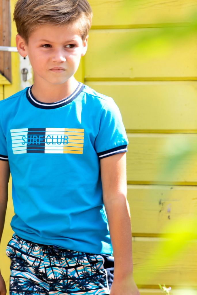 T-Shirt with Coloured Print