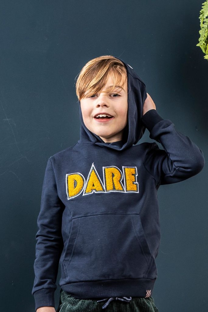 Boys Blue Hoodie With Pouch Pocket