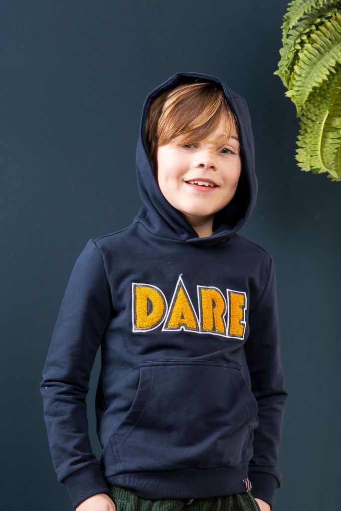 Boys Blue Hoodie With Pouch Pocket