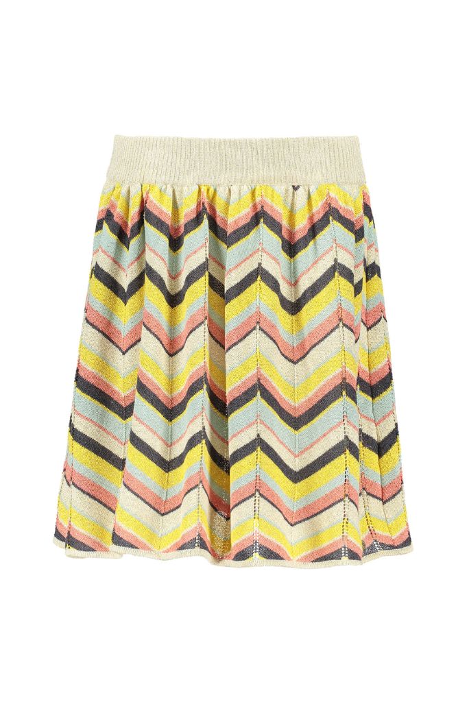 Like FLO Girls Fancy Knitted Zigzag Skirt