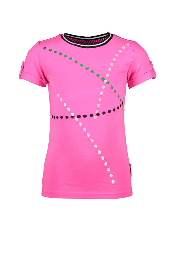 B.Nosy Girls Knock Out Pink Tee