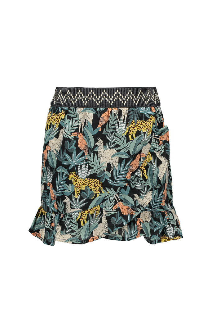 Girls Leaf Ruffle Skirt