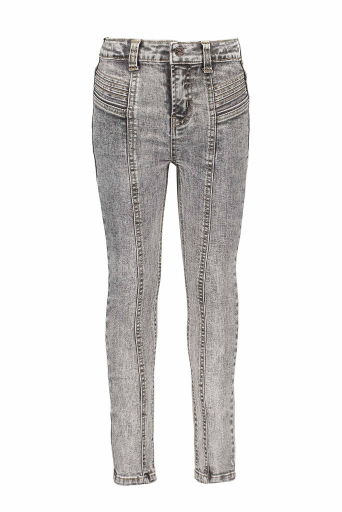 Girls Grey Skinny High Waist Jeans