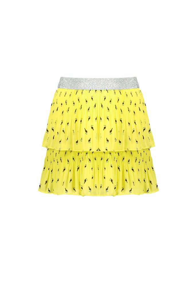 NONO Girls Nikki Pleated Ruffle Skirt - Yellow