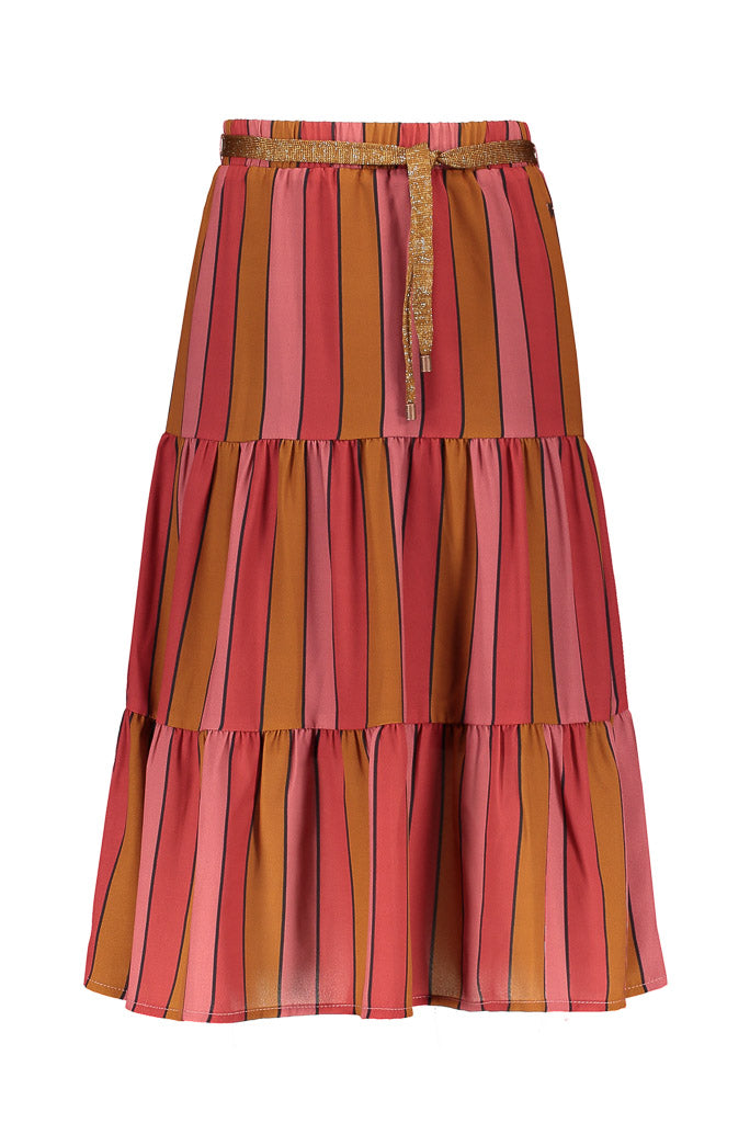 Girls Max Skirt Nael with stripes | Front View