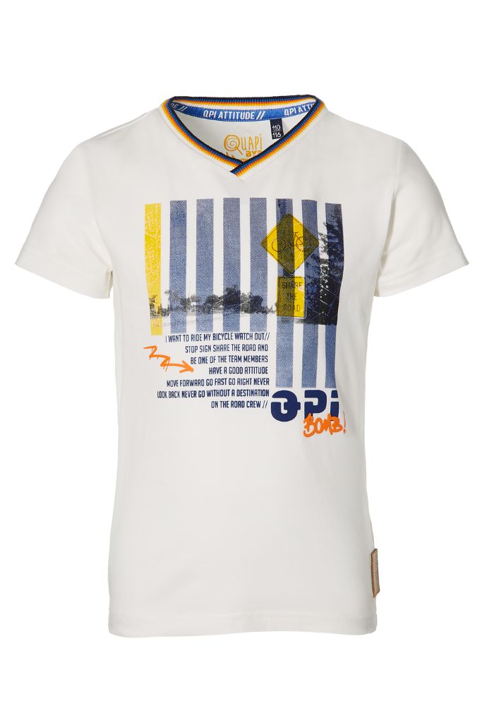 Quapi Boys T-Shirt Faben White Kids Secret