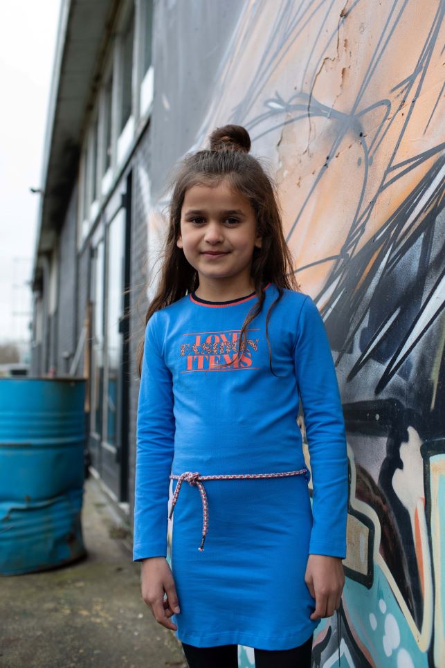 Quapi Girls Winter Dress Kaat - Blue Sky