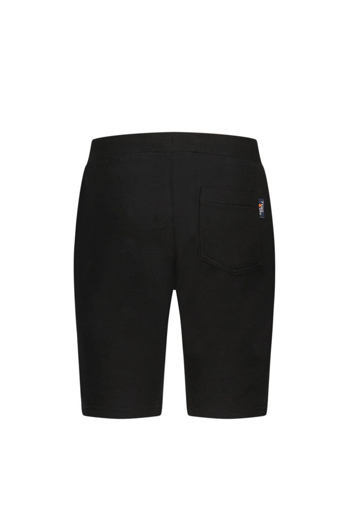 Back view of the black shorts Bing with a brand logo on a white background