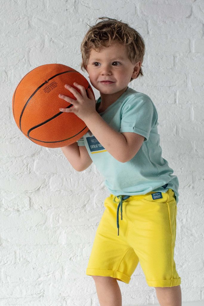 Quapi Boys Fiont Blue T-Shirt | Boys Designer Tees