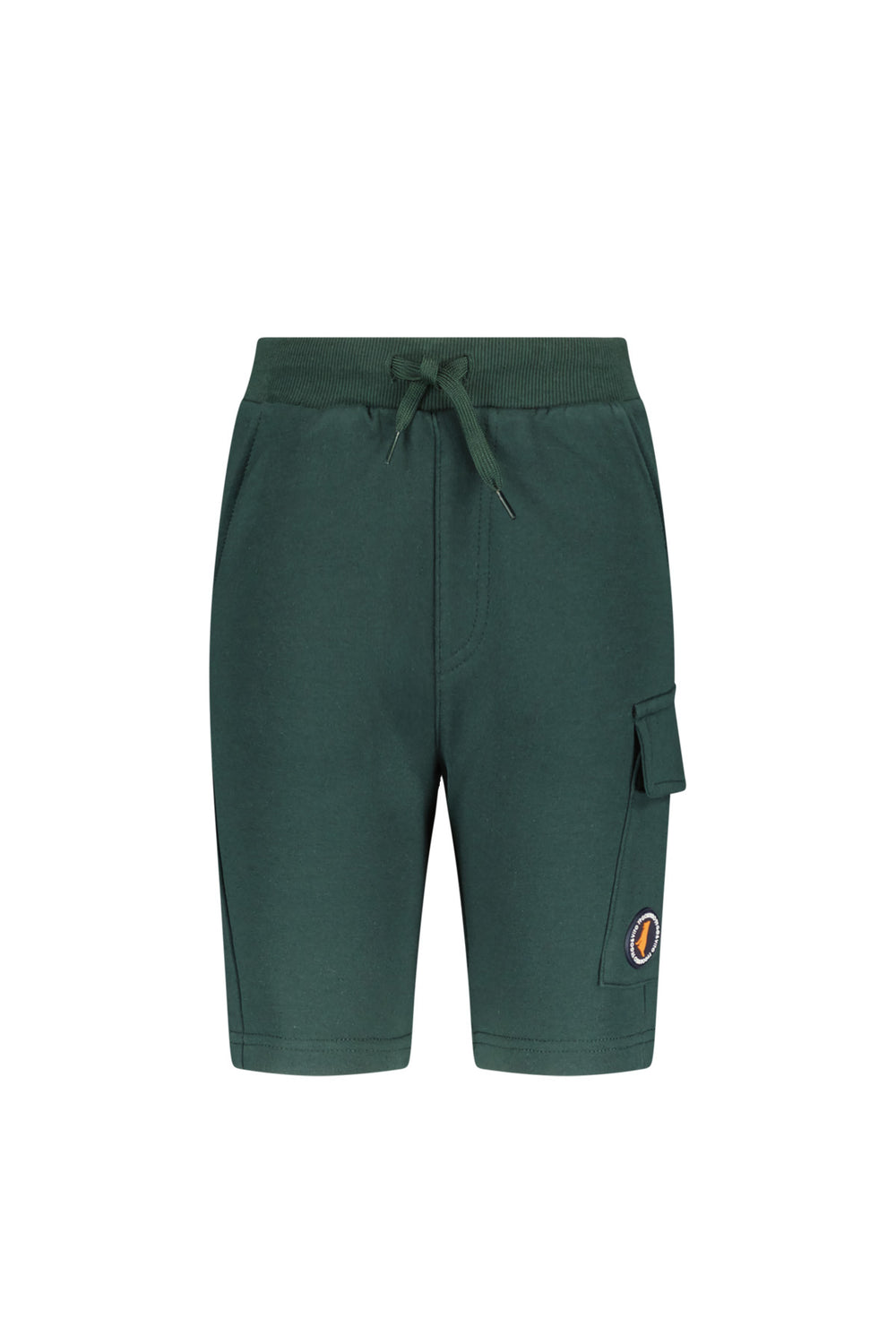 Front view of the green sweat shorts Bruce on a white background