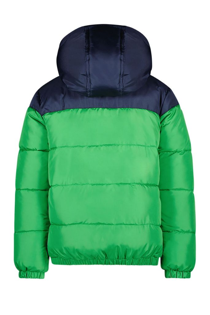 Jim Reversible Puffer Jacket Green | Back View