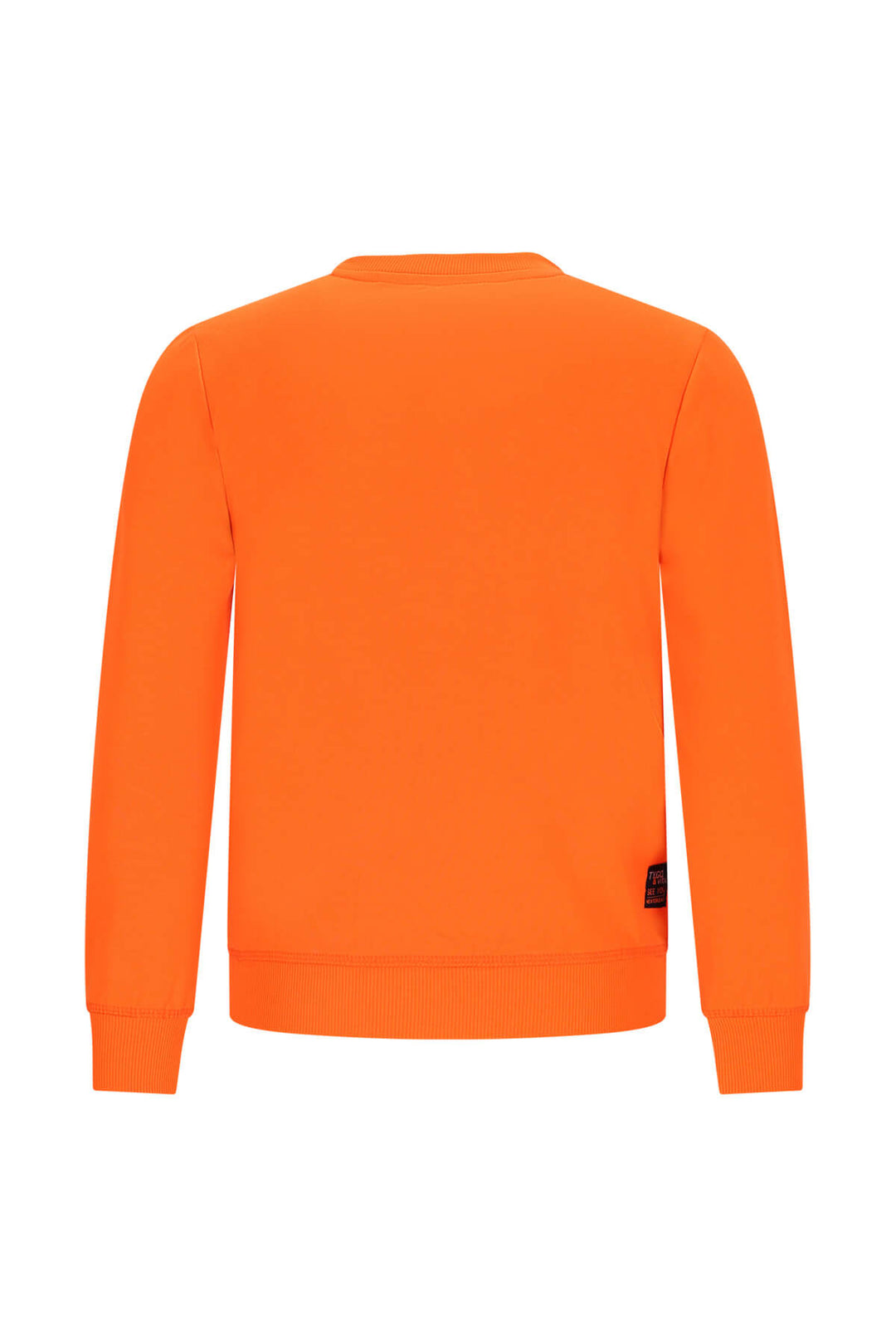 Back view of the neon orange Sweat Sem