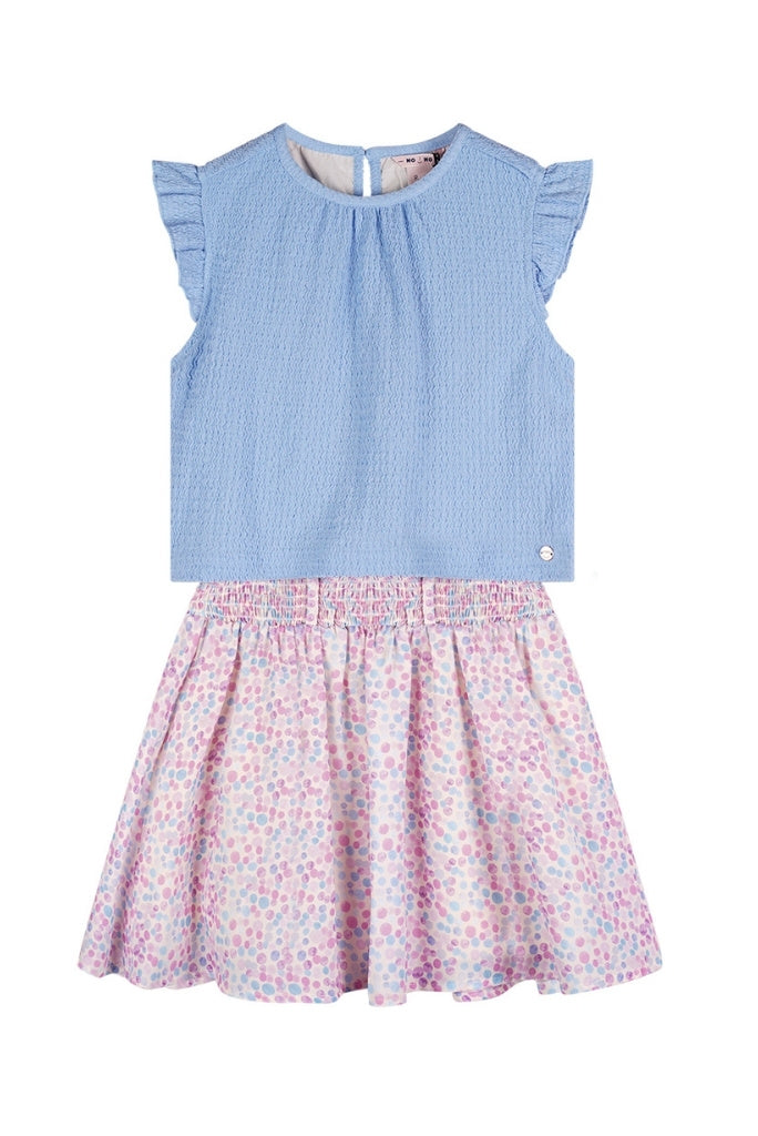 Mayke Dress Blue by NONO | Front View