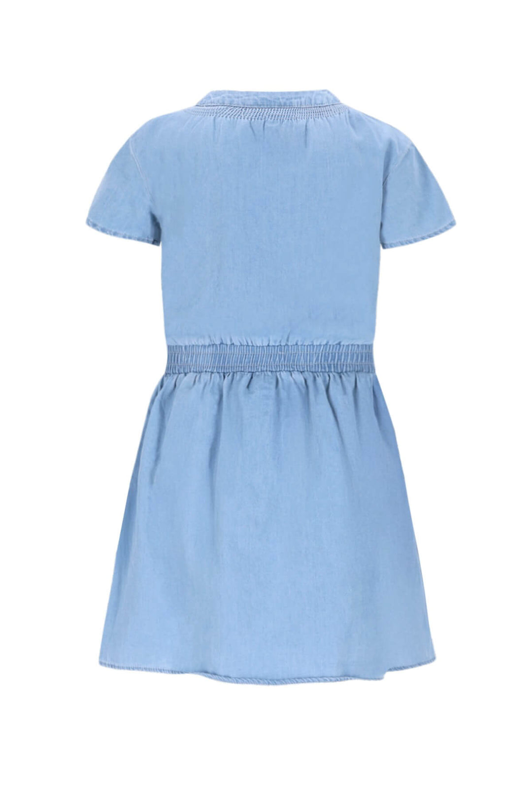Light blue dress on a white background