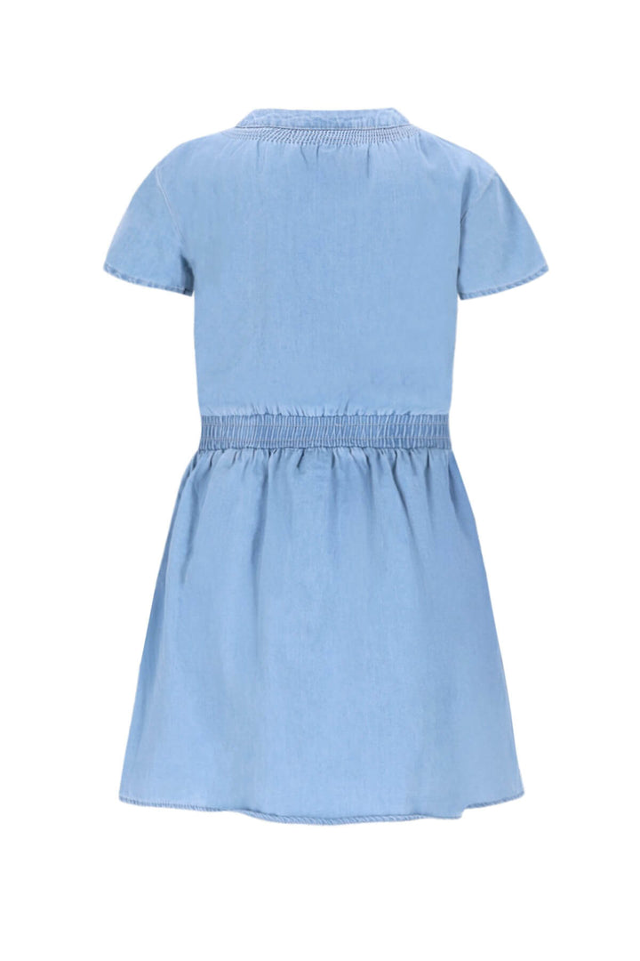 Light blue dress on a white background