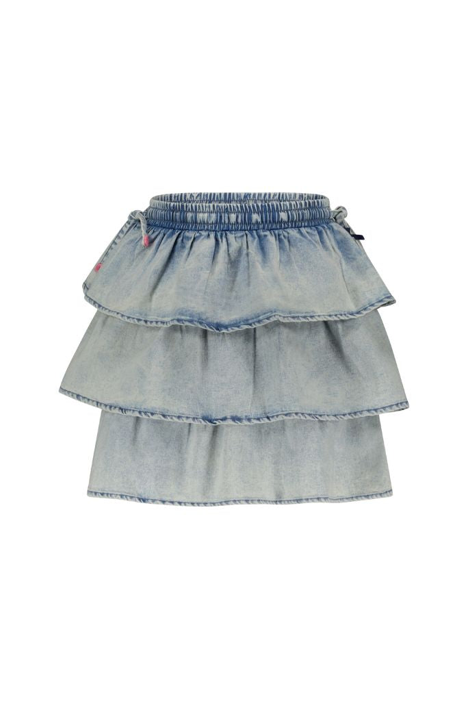 Girls Denim Skirt Twain | Front View