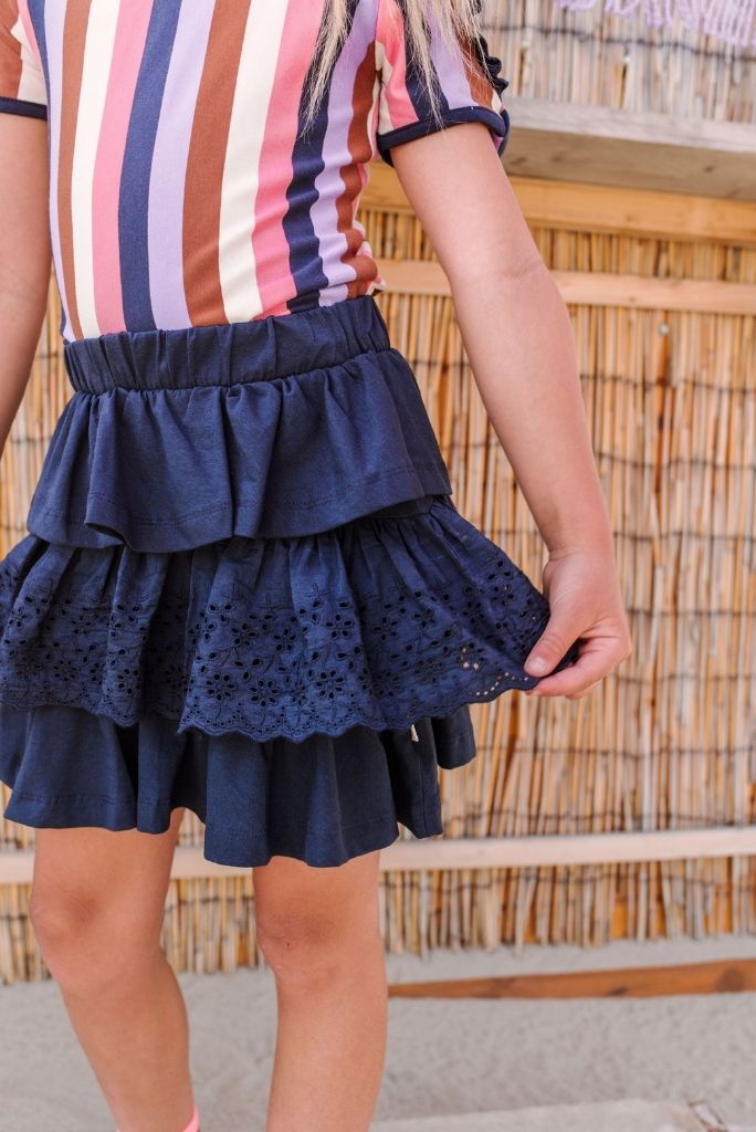 B.Nosy Girls Embroidered Ruffle Skirt