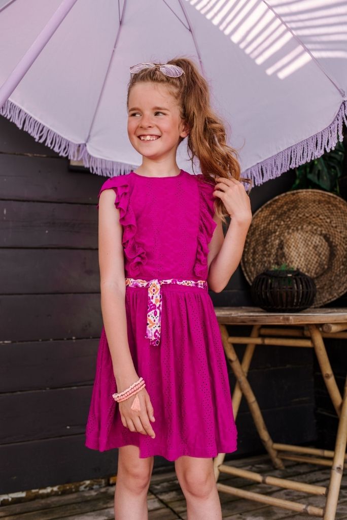 B.Nosy Girls Embroidered Ruffle Dress