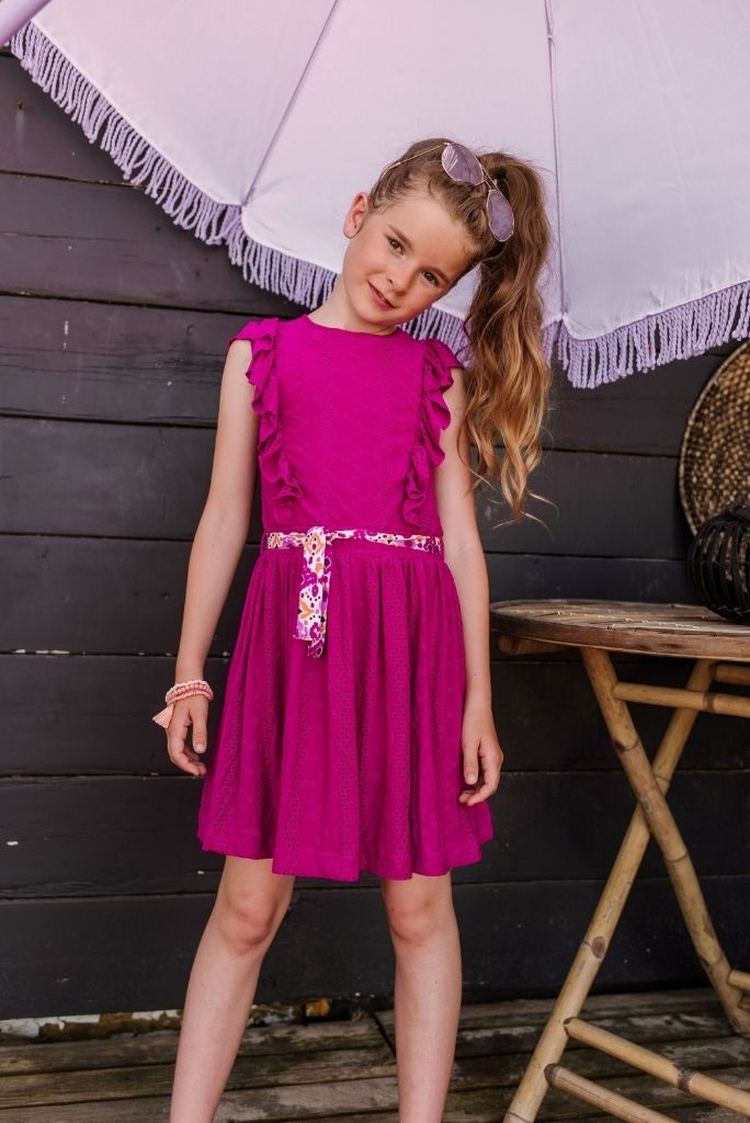 B.Nosy Girls Embroidered Ruffle Dress