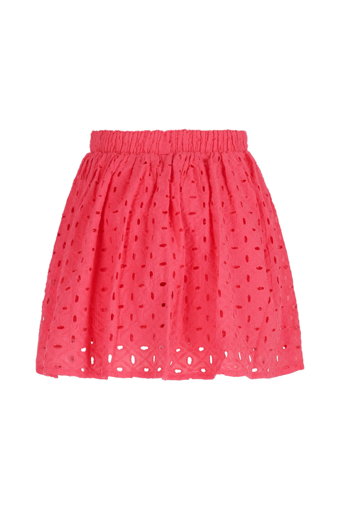 Back view of the pink skirt Silvanna on a white background