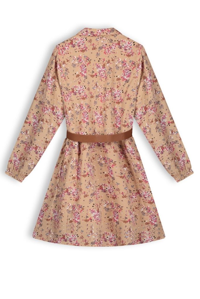 Girls Milau Floral Shirt Dress by NoNo | Back View