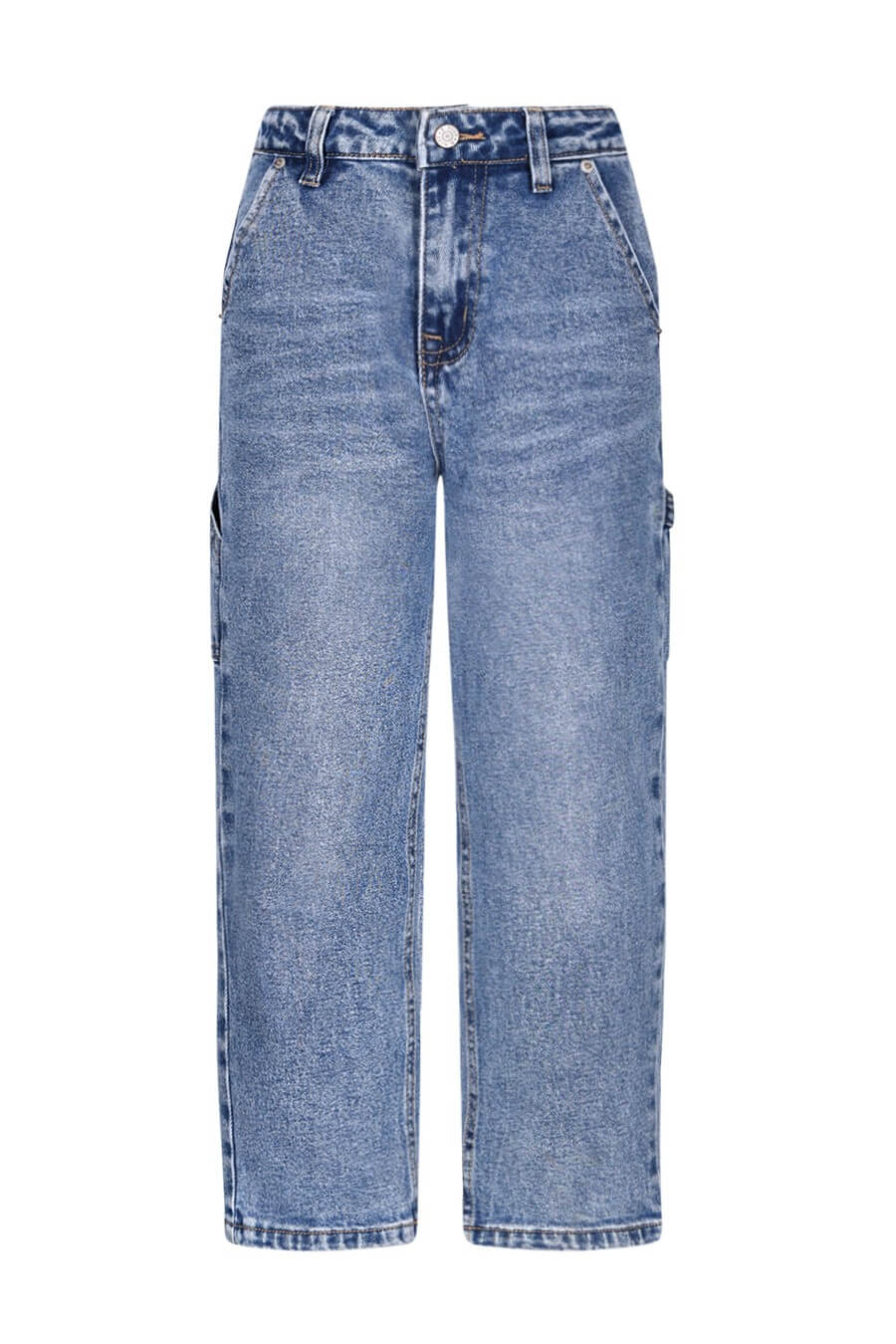 Blue girls jeans Patty on a white background | Front View