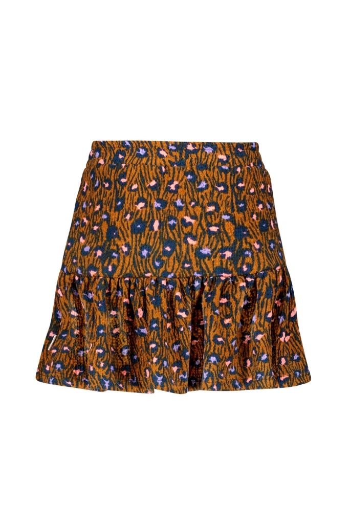 B.Nosy Girls Leopard AOP Skirt