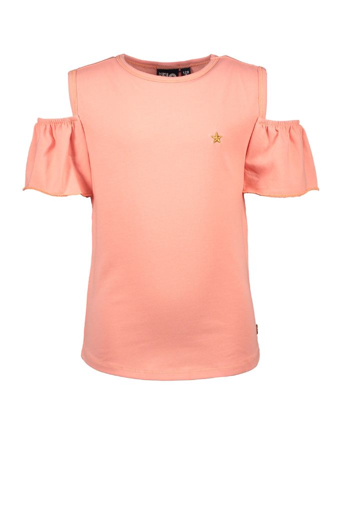 Like FLO Girls Open Shoulder Jersey Tee - front