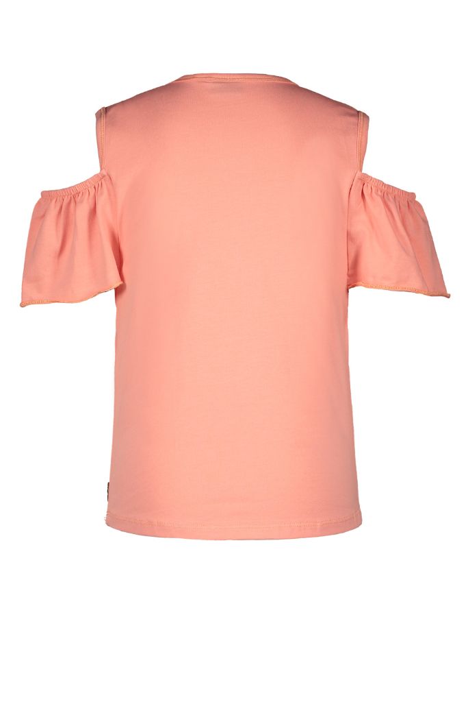 Like FLO Girls Open Shoulder Jersey Tee - back