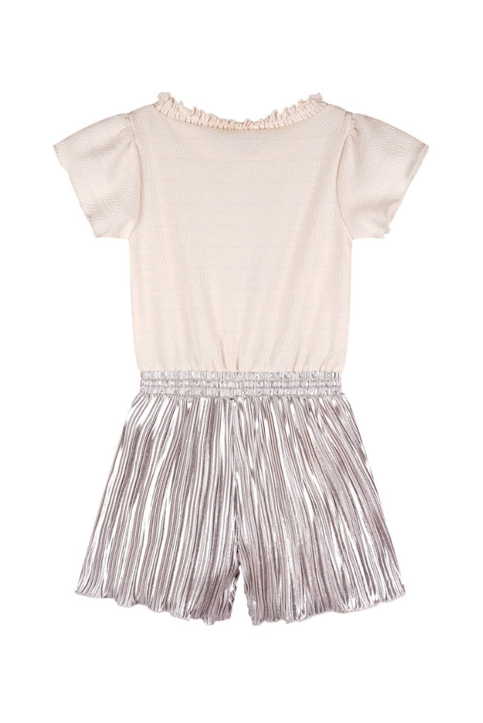 Girls Playsuit Syl in ivory by NONO | Back View