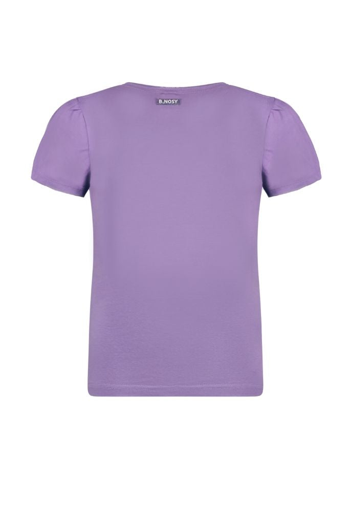 B.Nosy Girls Basic Purple Tee