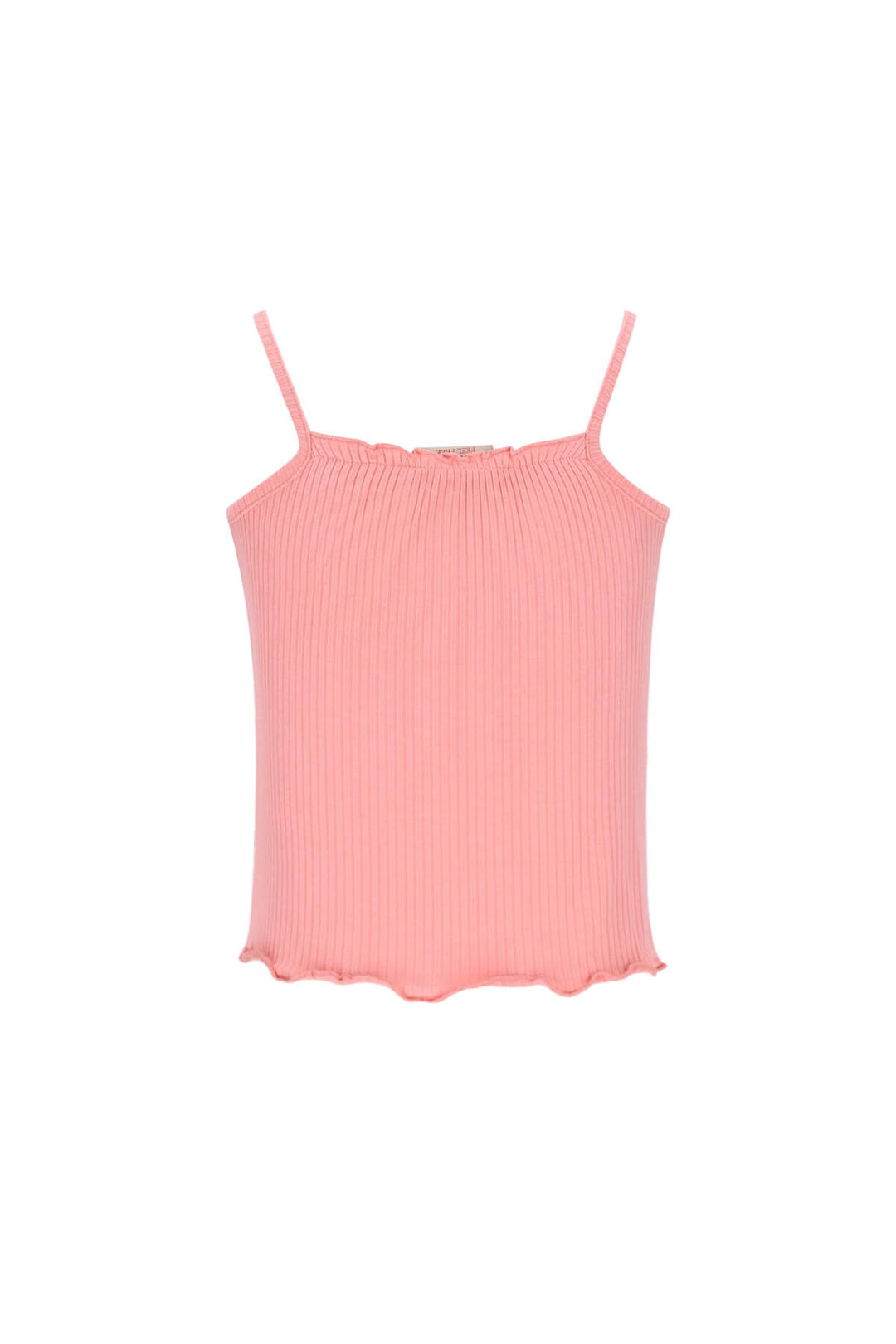Back view of the Evina singlet in salmon pink by Like FLO