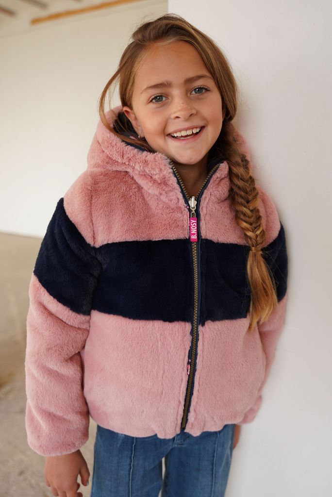 Girls Winter Jacket | Reversible Faux Fur Jacket Jade