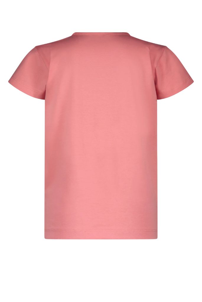 Basic Tee With Embroidery - Pink