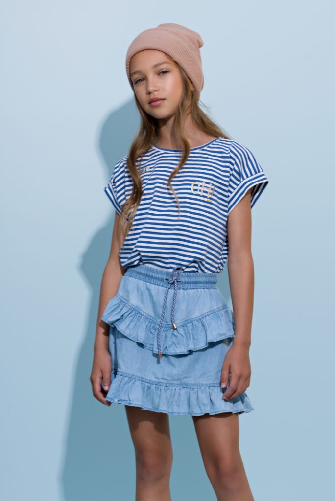 Neva Lightweight Denim Skirt